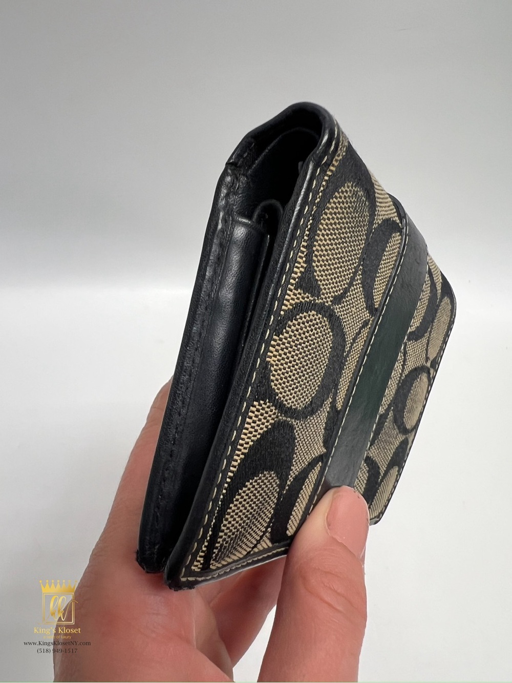 Coach Signature Bifold Wallet - Picture 6 of 11